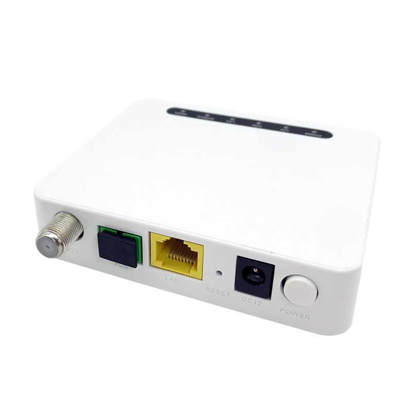FTTH XPON GPON ONU Single Port 1GE CATV ZC-501T SC / APC Connector