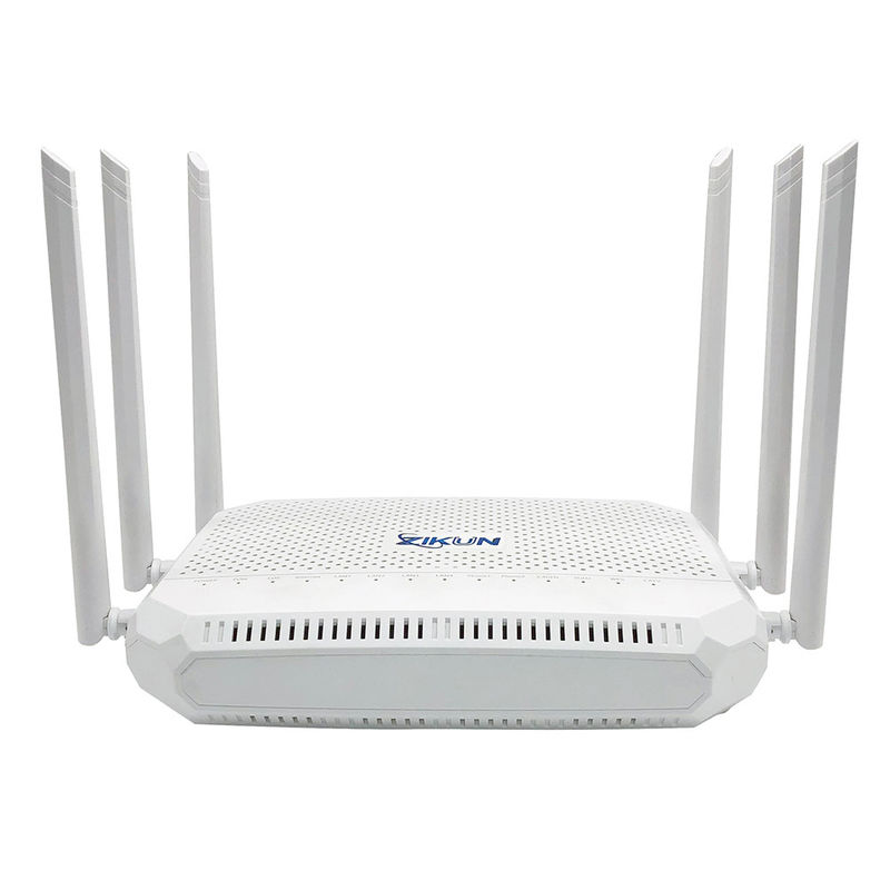 ZIKUN GPON EPON ONU ZC-521T XPON ONT CATV 2POTS 4GE 6 External Antenna