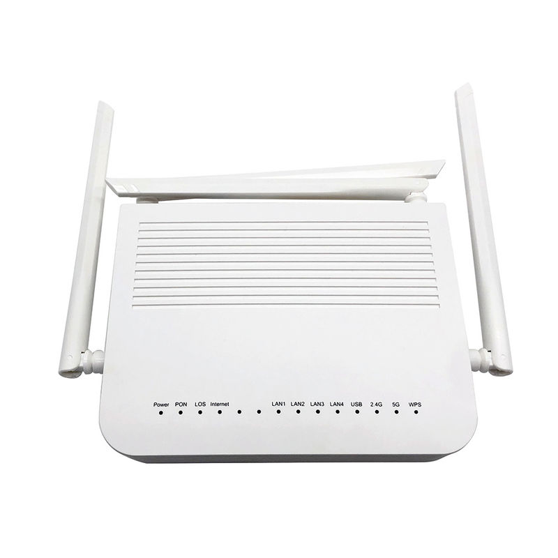 FTTH ONT XPON ONU Dual Band 1USB WIFI 4GE ZC-521 With 4 Extenal Antenna