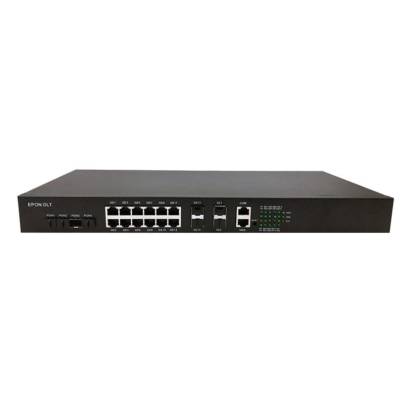 FTTx Optical Fiber GPON OLT Network Device 4 PORT 10G 4 SFP Slots