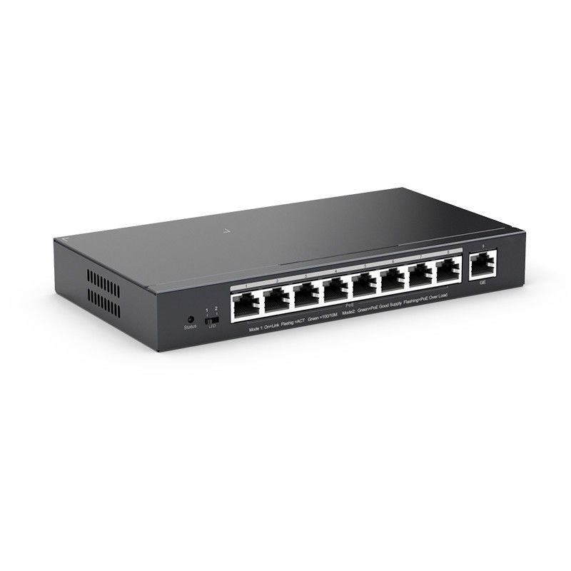 18 Gbps 9 Port Poe Gigabit Switch Managed ZC-S2009P With 8 PoE+ Ports