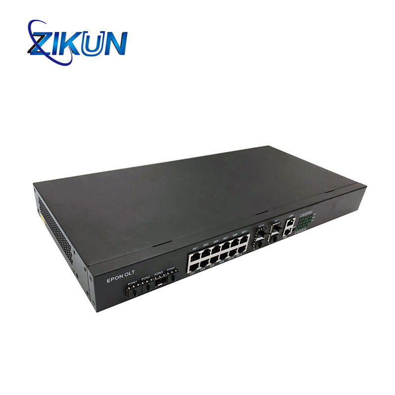 FTTx Optical Fiber GPON OLT Network Device 4 PORT 10G 4 SFP Slots